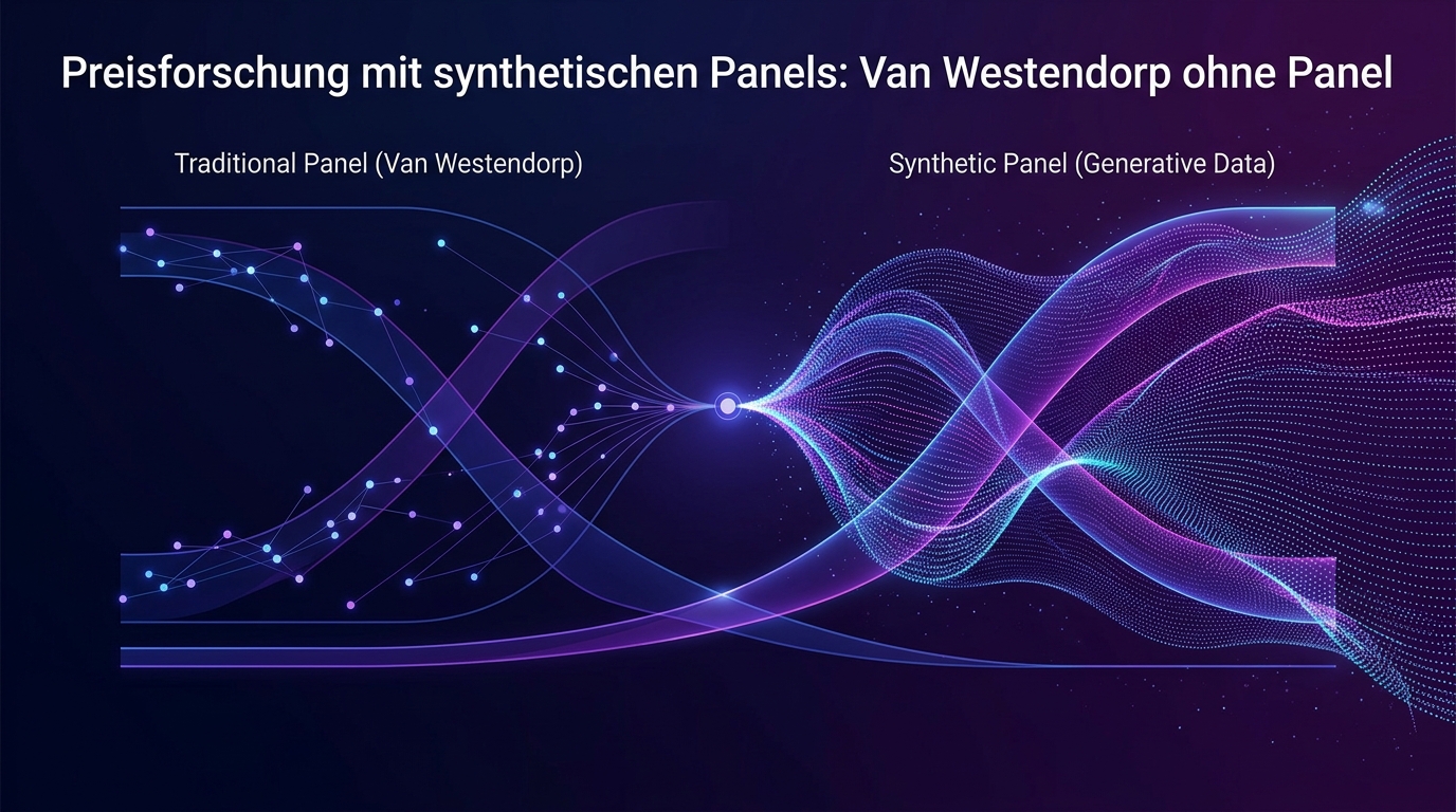 Preisforschung mit synthetischen Panels: Van Westendorp ohne Panel